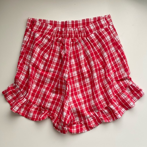 Plaid Ruffle Shorts - Picture 4 of 6